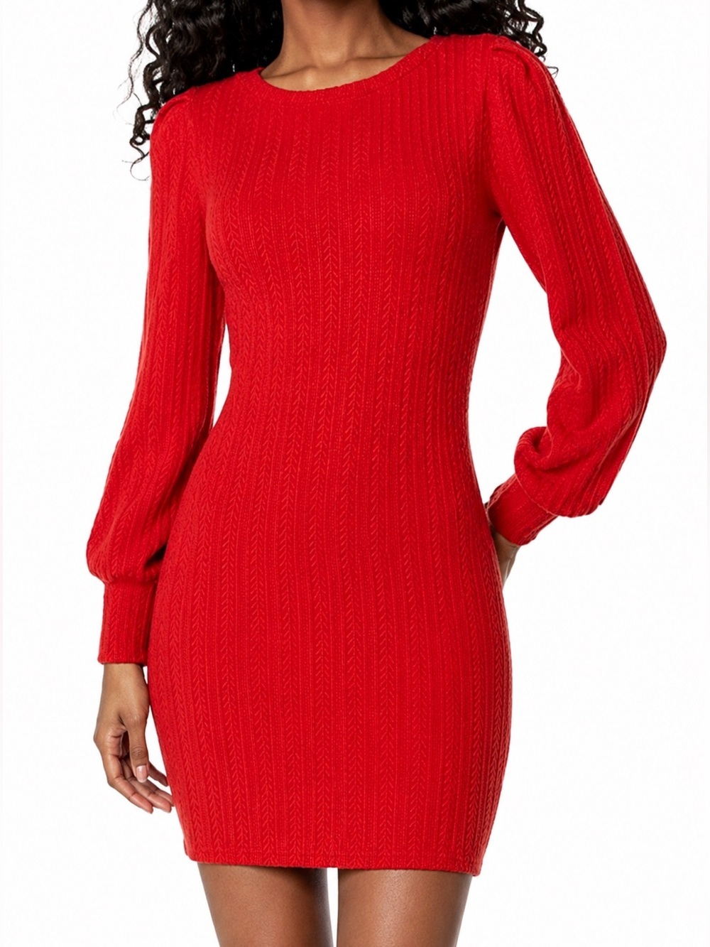 BB Dakota by Steve Madden NWT Good News red sweater mini dress, medium
